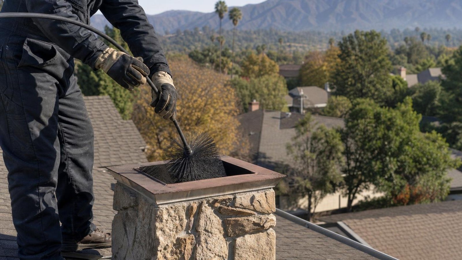 Local chimney sweep & inspection for Pasadena homes